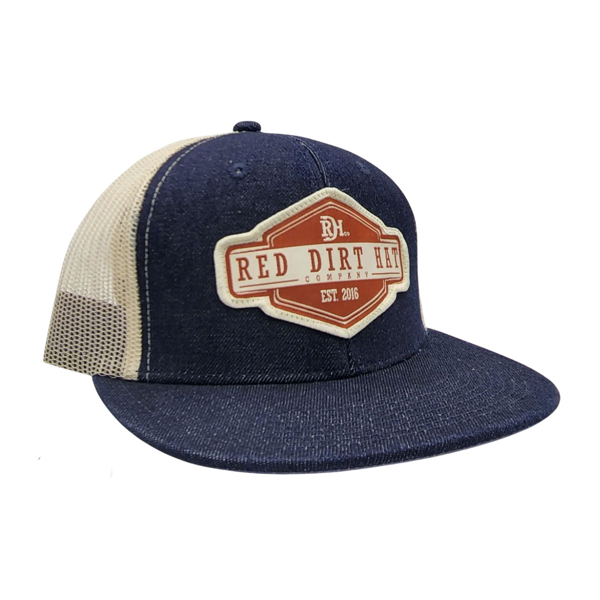 Red Dirt Hat Men's Rusted Buckle Mesh Back Snapback Patch Cap