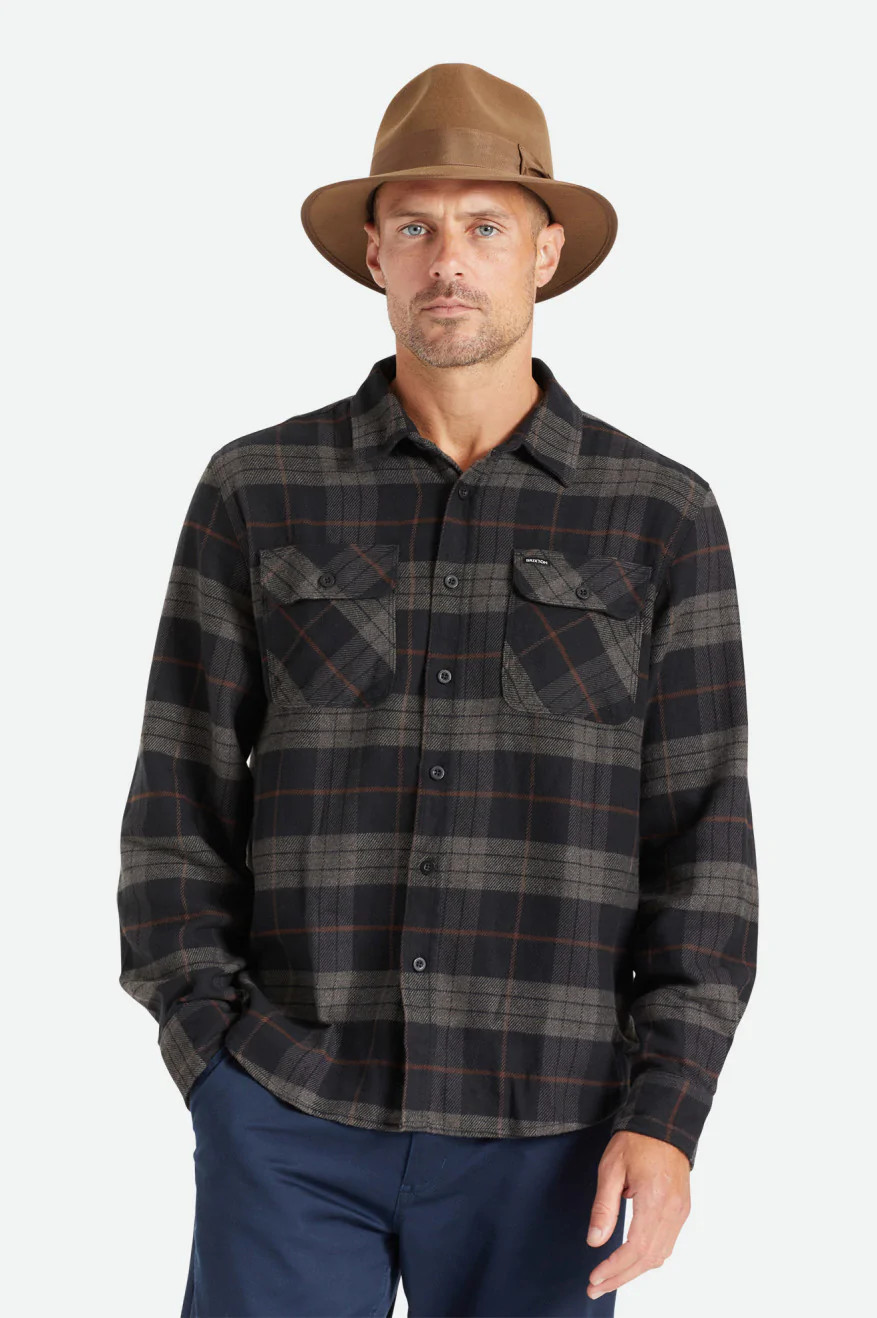 Brixton Men's Bowery Long Sleeve Flannel Shirt - 01213