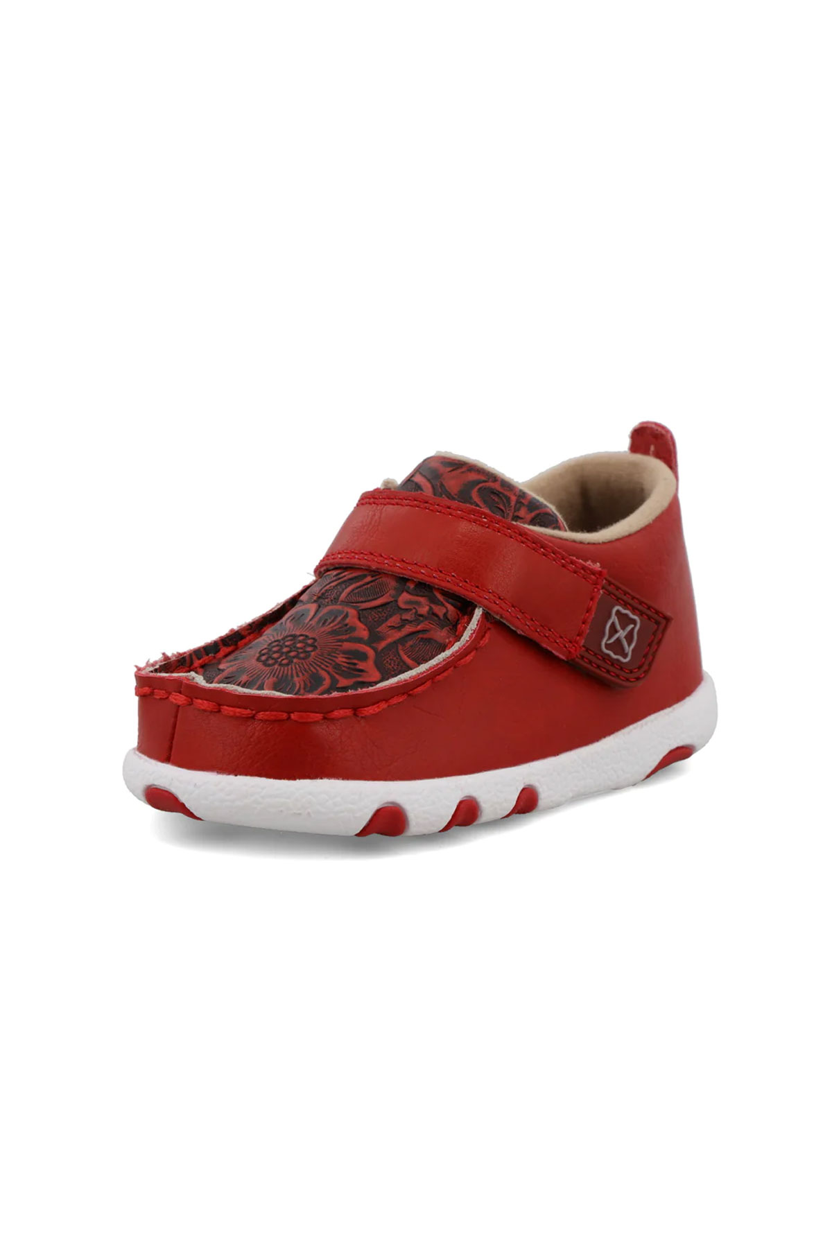 Twisted X Shoes Girls Driving Moc Cherry Red ICA0029