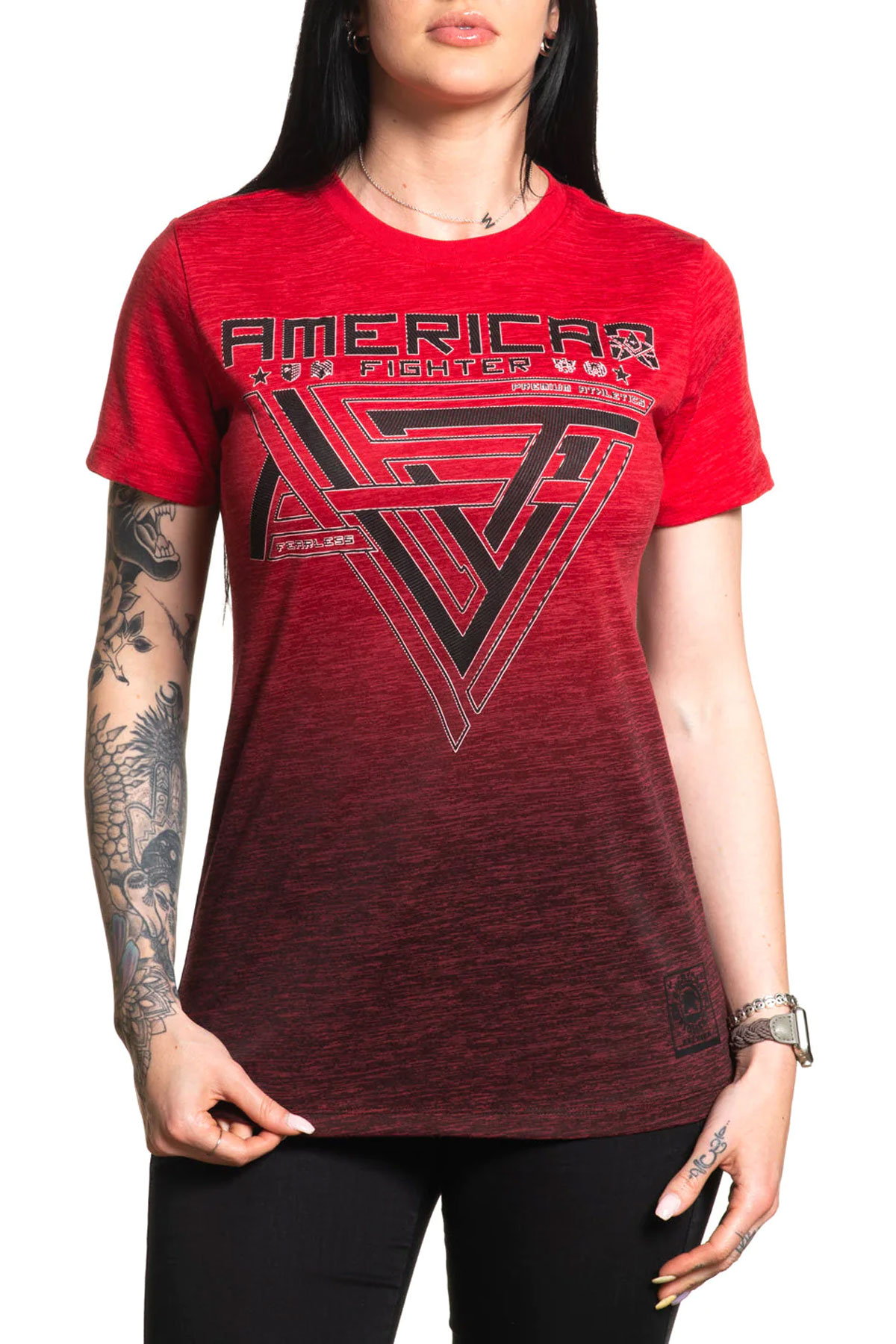 Short Sleeve American Fighter Shirts For Girls American Fighter T