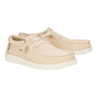 Hey Dude Wally Sox Men\'s Casual Shoes, Beige, M8 Hey-Dude-Mens-Wally-Stretch-  main image 3