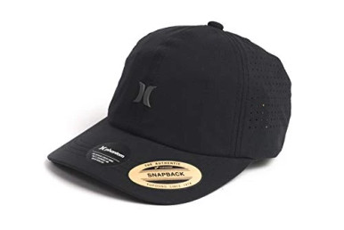 Hurley Men's Phantom Combat Adjustable Snapback Baseball Patch Cap Hats -  Black - CU0934 -010