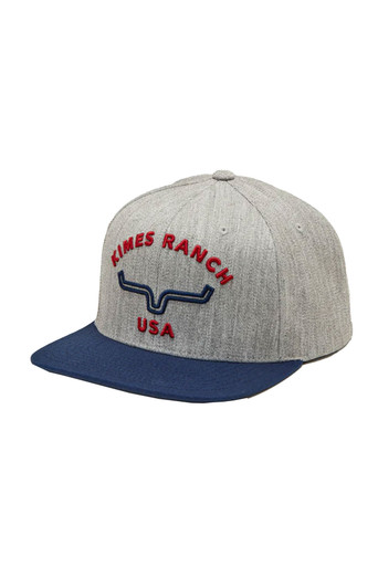 Kimes Ranch Men's Arched Trucker Hat Snapback Patch Cap Hats - KAR-GRY