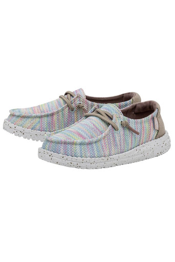 Hey Dude Youth Wendy Stretch Shoes - 40111-9BI