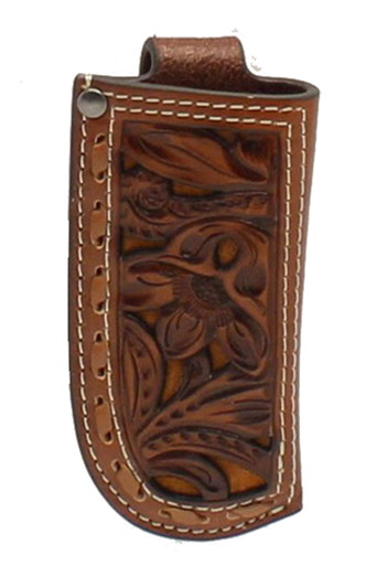 Nocona Leather Knife Sheath with Turquoise Accents main image 0