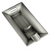 Antique Chrome Metal Ashtray Single Groove