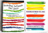 Reading Between the Lines, colorful educational books for teaching inference skills to children aged 8-12.