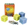Toss Your Anger, educational game with colorful blocks and point cards for learning conflict resolution.