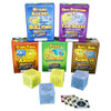 Lifeskills Learning Game, Toss and Learn Conflict Resolution card game set with colorful cards and informational cubes for teaching conflict management and emotional skills.
