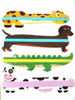 Animal Shaped Reading Strips  (Random 4 peice) Animal Shaped Reading Strips  (Random 4 peice)