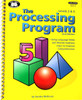 Processing Program, colorful educational workbook cover featuring geometric shapes and the title in bold blue text