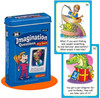Imagination Questions Fun Deck, image of colorful story cards featuring children and fantasy creatures for creative questioning and storytelling.