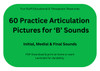 Fun Stuff Educational 60 Practice Articulation Pictures for 'B' Sounds - Download
