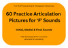 Fun Stuff Educational 60 Practice Articulation Pictures for 'F' Sounds - Download