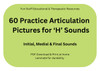 Fun Stuff Educational 60 Practice Articulation Pictures for 'H' Sounds - Download