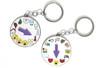 Non-Verbal Communication Key Chain (2 piece)