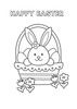 Happy Easter - 30 Coloring Pages - Downloadable Print ready for classroom or home