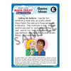 Game Ideas Super Fun Deck, educational card game with the example of 'Calling All Authors' showing children thinking and engaging in storytelling activities.