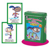 Wh Questions Community Fun Deck, educational card game box featuring cartoon characters and questions for children.