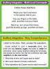Auditory Integration Multi-Level Commands and Story Comprehension, instructional posters with directions and questions for listening and responding skills.