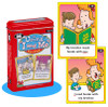 Using I and Me Fun Deck, educational card game for children featuring illustrations of kids reading books with family and friends.