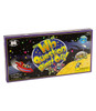 Wh Question Blast Off! board game, colorful outer space-themed game box with illustrations of astronauts and a spaceship for 2-6 players.