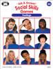 Social Skills Games, Feelings emotions recognition activity with diverse children displaying different facial expressions and emotions.