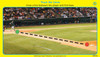 Baseball game, image showing a baseball field with a batter, pitcher, and a diagram to trace the lines between the player and the first base.