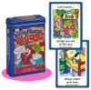 Let's Name! Things card game, colorful card deck with zoo and bedtime themed illustrations for kids' identification games.