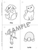 Dog and Cat Coloring Pages, black and white illustrations of a dog, a cat, a bird, and a turtle for children to color.