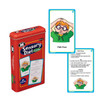 Sensory Diet Cards, box of 60 colorful cards featuring a card with a child making a fish face.