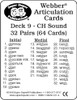 Webber Articulation Cards Set 2