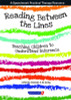 Reading Between the Lines, book cover with colorful brush strokes and title related to teaching children to understand inference.