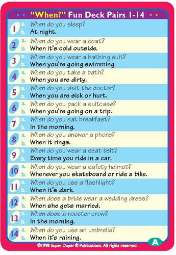 Ask & Answer WH Question Cards - Where?