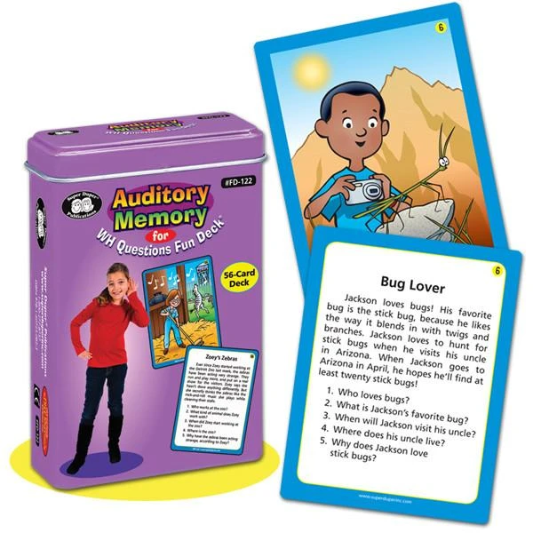 Super Duper Games Super Duper Auditory Memory For Inferences Fun Deck ...