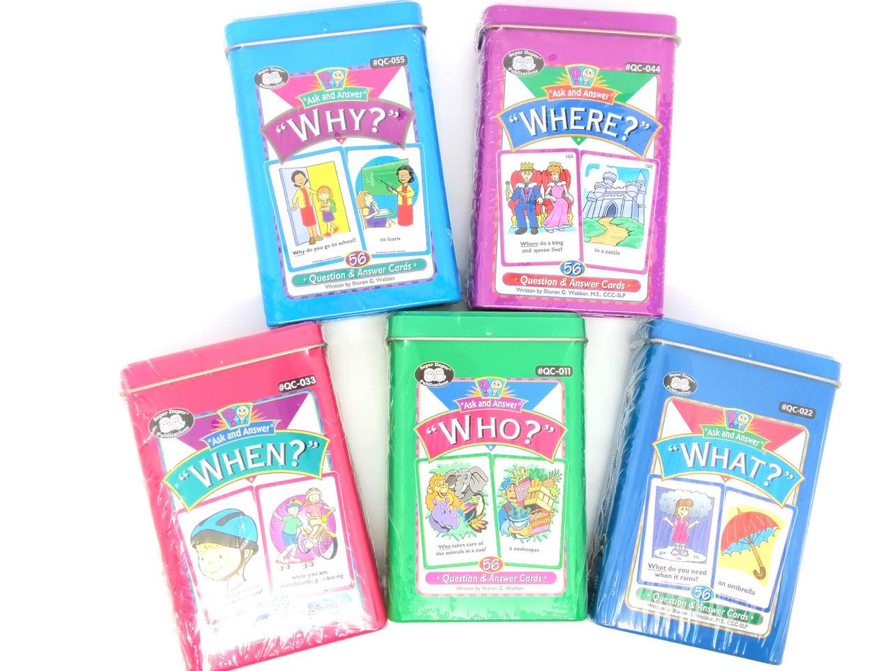 WH Question Card Combo -Ask and Answer for Kids Set