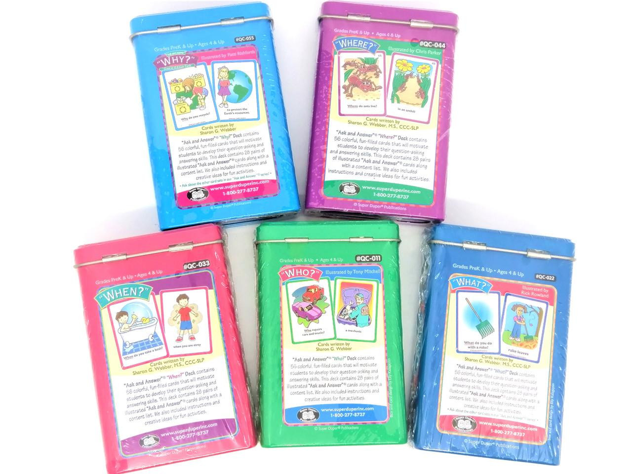 WH Question Card Combo - Ask and Answer - Fun Stuff Educational