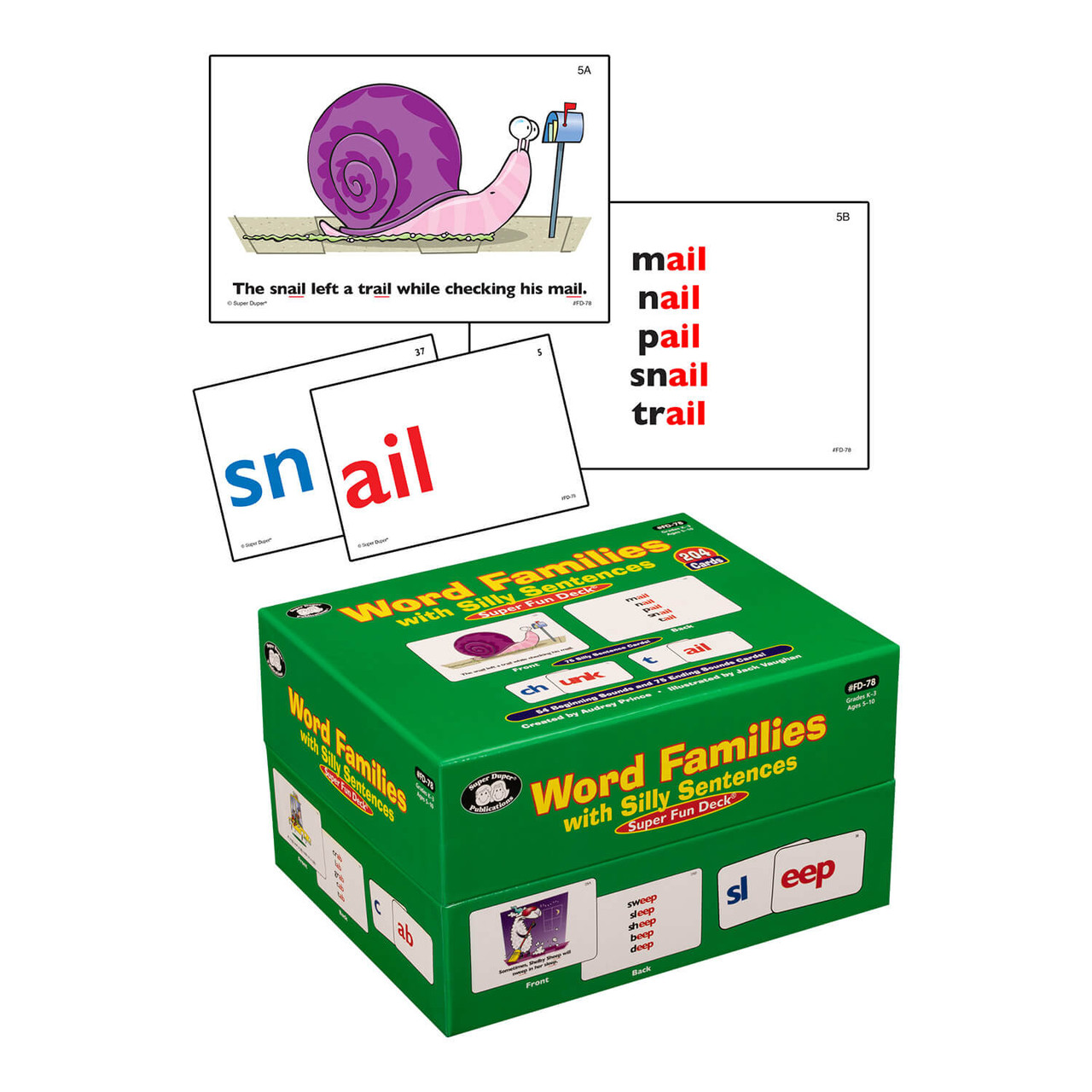 Word Families with Silly Sentences - Super Fun Deck