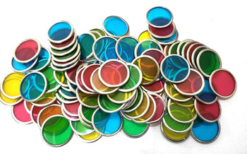 100 colorful magnetic edged round hips