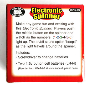 Electronic Spinner - Spins 1 to 6