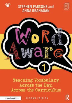 World Aware Book 1, colorful educational book cover on teaching vocabulary across the curriculum