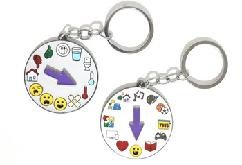 Non-Verbal Communication Key Chain (2 piece)
