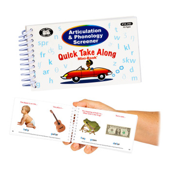 Articulation and Phonology Screener Quick Take Along open book