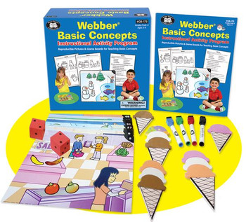 Webber basic concepts instructional activity program opened box with parts displayed
