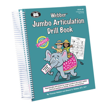 Webber Jumbo Articulation Drill Book - Updated version green cover with elephant cartoon image