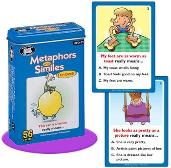 Metaphors and Similies Fun Deck with sample cards