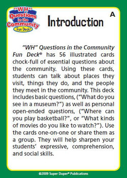 'Wh' Questions in the Community