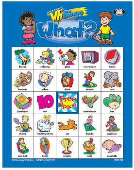 Ask & Answer "WH" Bingo Game