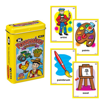 Presidents Fun Deck Card Game, featuring illustrated firefighter and firetruck cards designed for educational play.