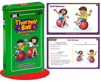 Therapy Ball Activities Fun Deck